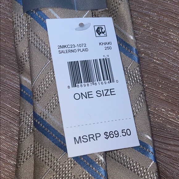 Michael Kors Gold and Blue Tie Elegant Silk - Picture 3 of 5